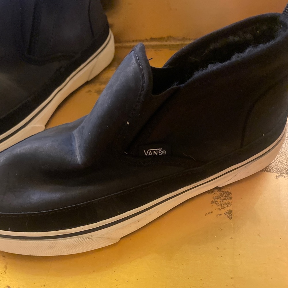 Unisex Vans Ultracush Sherpa platform slip on sneakers